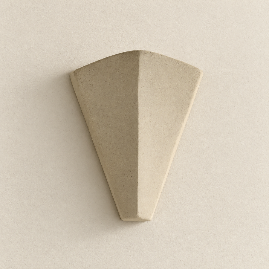 Plaster Tiered Wall Sconce