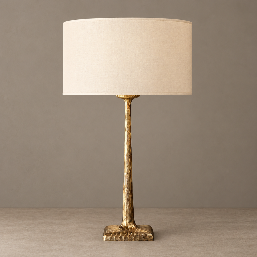 Hammered Copper Table Lamp