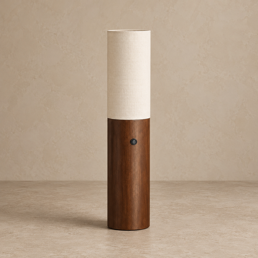 Columnar Wood Floor Lamps