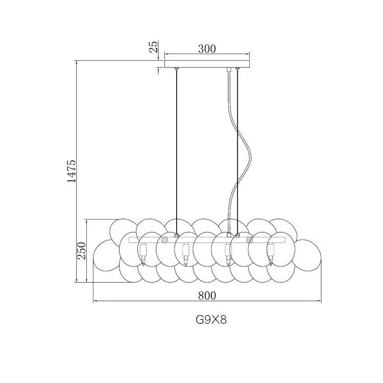 Colorful Glass Balloon Pendant Lamp | Whimsical Stained Design