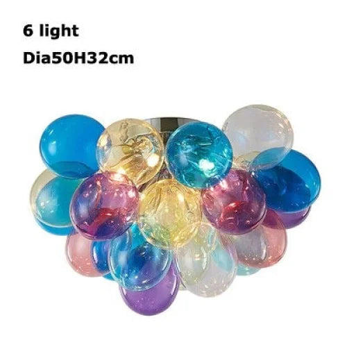 Colorful Glass Balloon Pendant Lamp | Whimsical Stained Design Casalolalights Luxury Lamps for Interior Designers