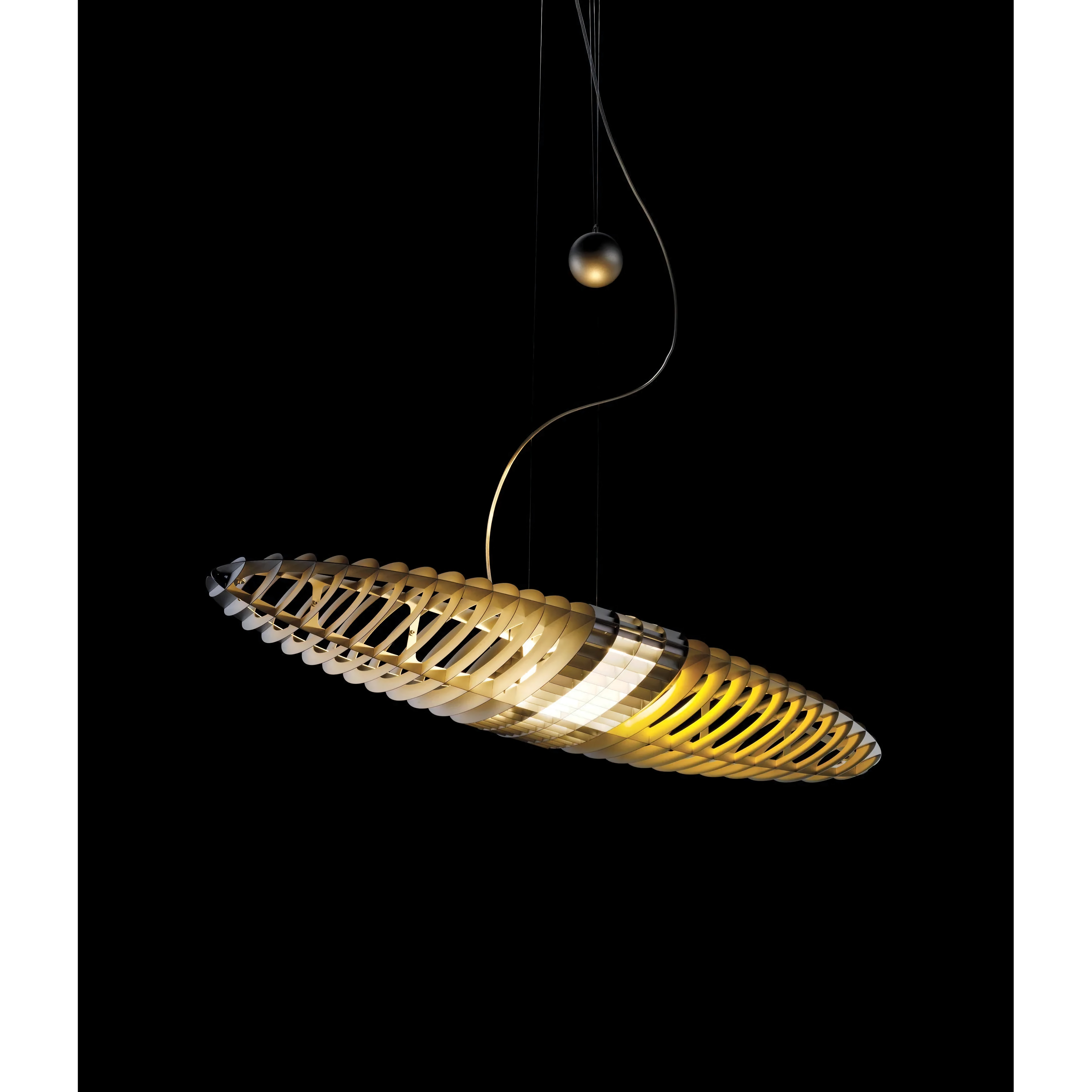 Titania pendant with PMMA diffuser detail