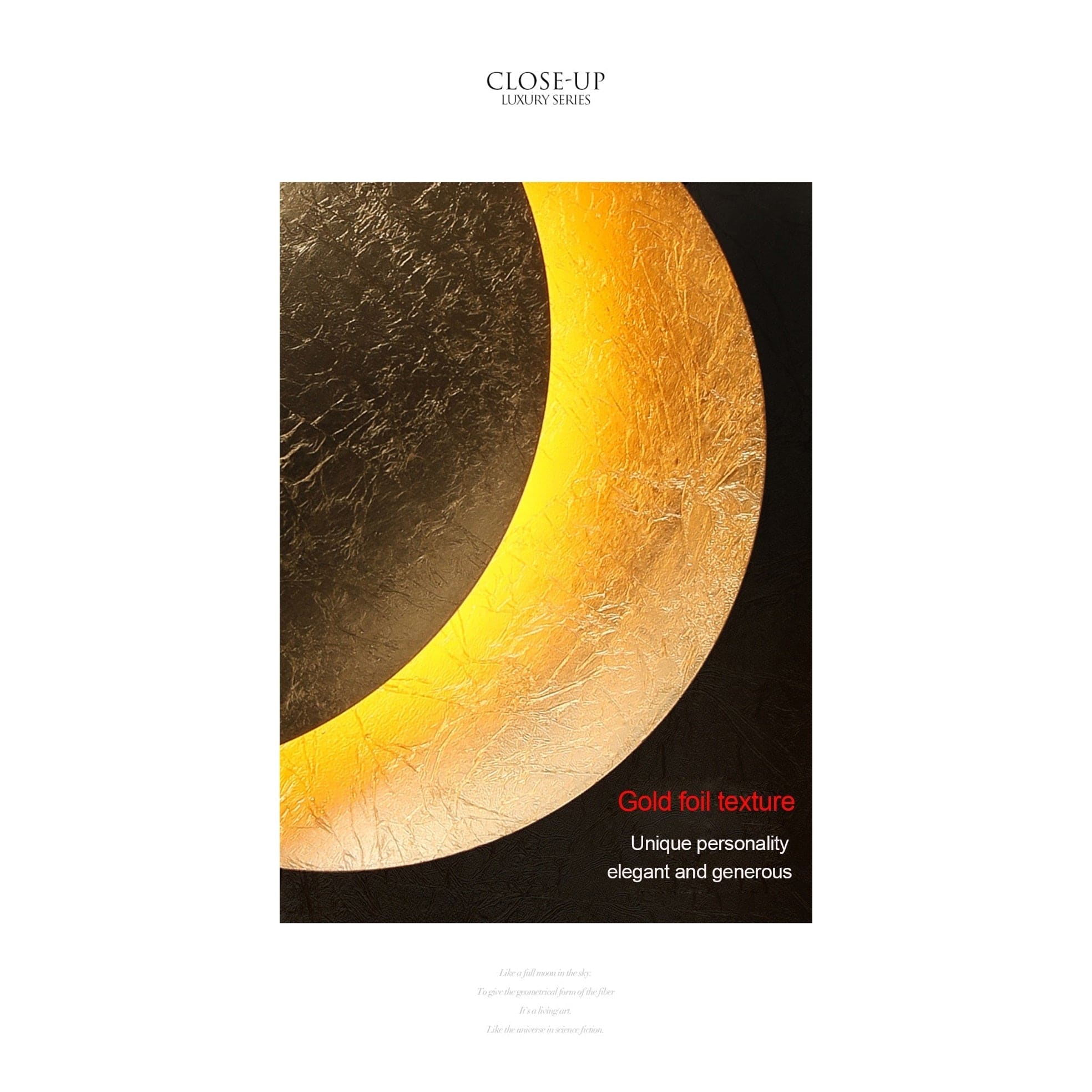 Contemporary Metal Moon Wall Lamp | Lights for Art Deco Modern Homes | Casalola - Sconces