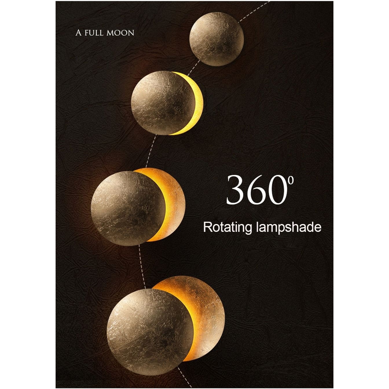Contemporary Metal Moon Wall Lamp | Lights for Art Deco Modern Homes | Casalola - Sconces