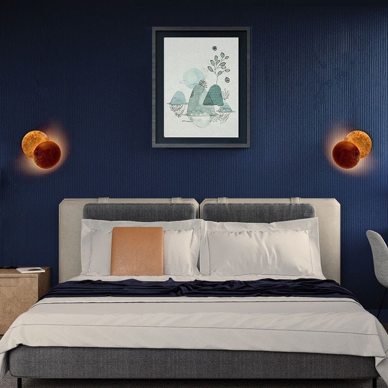 Contemporary Metal Moon Wall Lamp | Lights for Art Deco Modern Homes | Casalola - Sconces