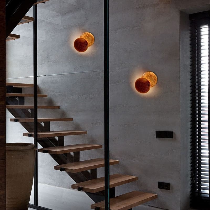 Contemporary Metal Moon Wall Lamp | Lights for Art Deco Modern Homes | Casalola - Sconces