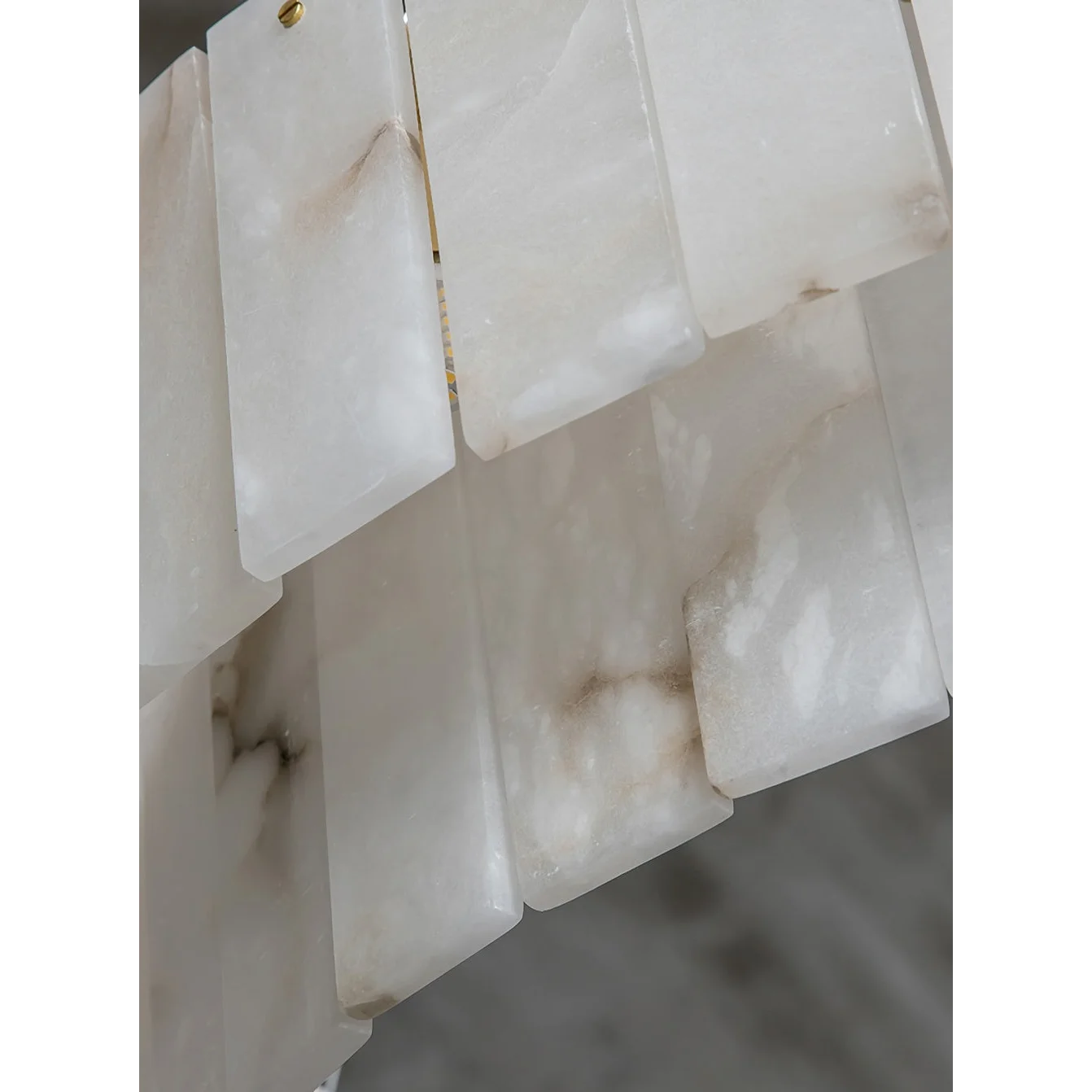 Alabaster Chandelier | Tiered Marble for Kitchen Dining Room Living | Lighting High-end Homes