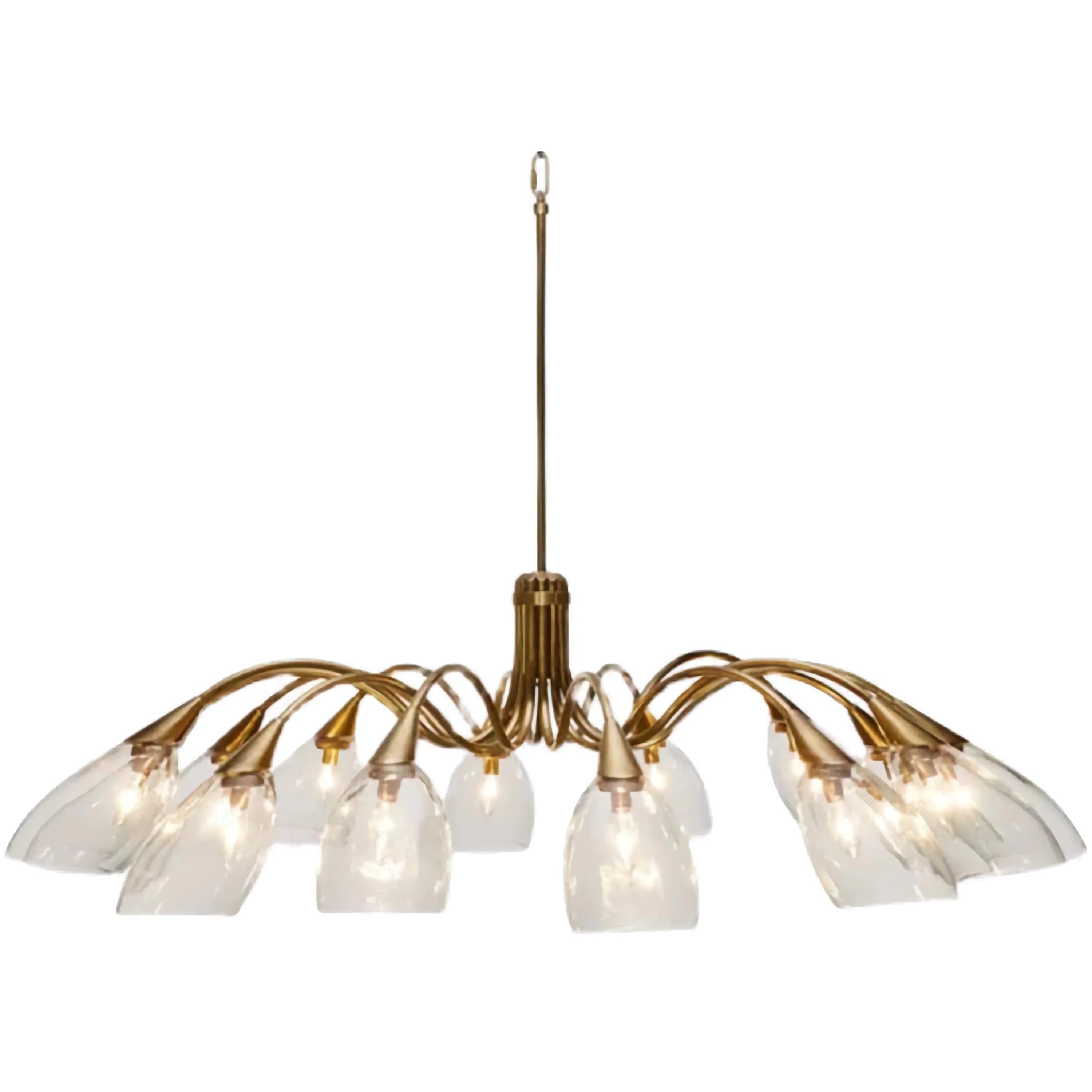 Luxury Brass Chandelier | Mid Century Modern for Dining Room Living