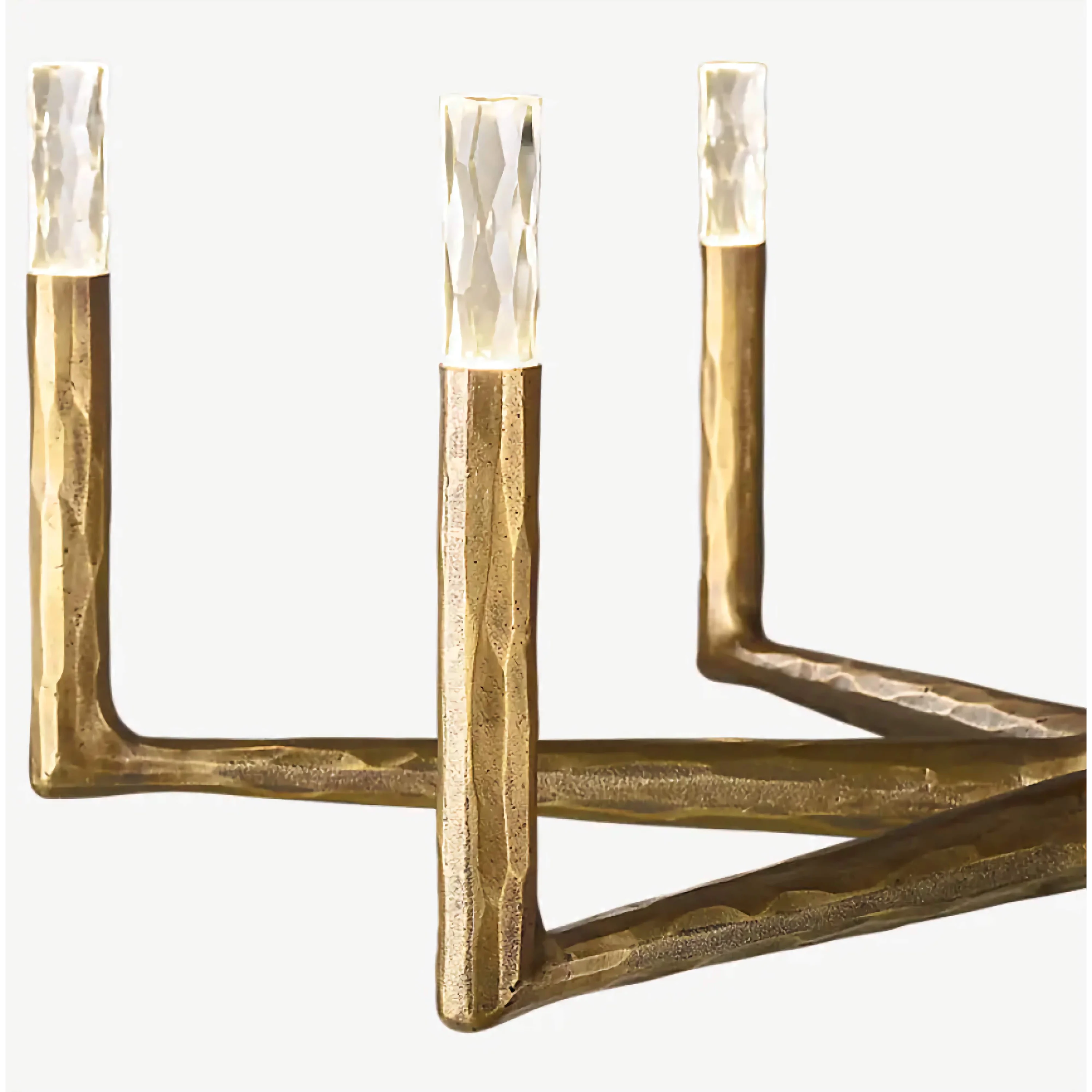 Linear Brass Chandelier | Casalola Sculptural Statement Fixture