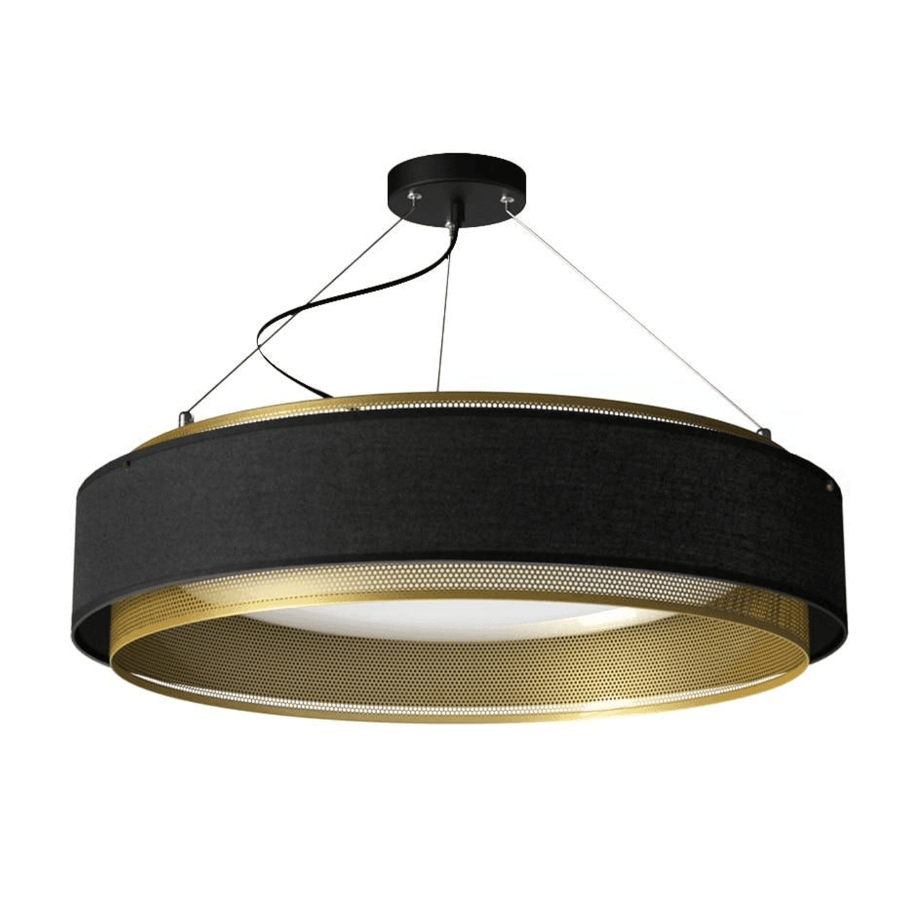 Round Ceiling Light Fixture | Modern Luxe Low Lamp | Casalola - Pendant Lamps
