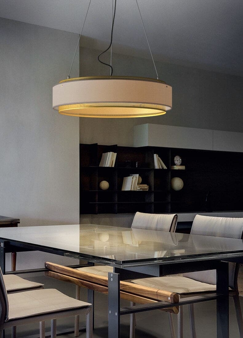 Round Ceiling Light Fixture | Modern Luxe Low Lamp | Casalola - Pendant Lamps