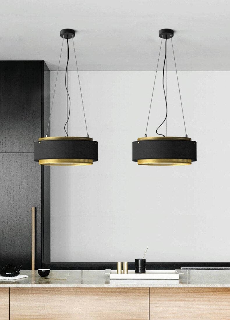 Round Ceiling Light Fixture | Modern Luxe Low Lamp | Casalola - Pendant Lamps