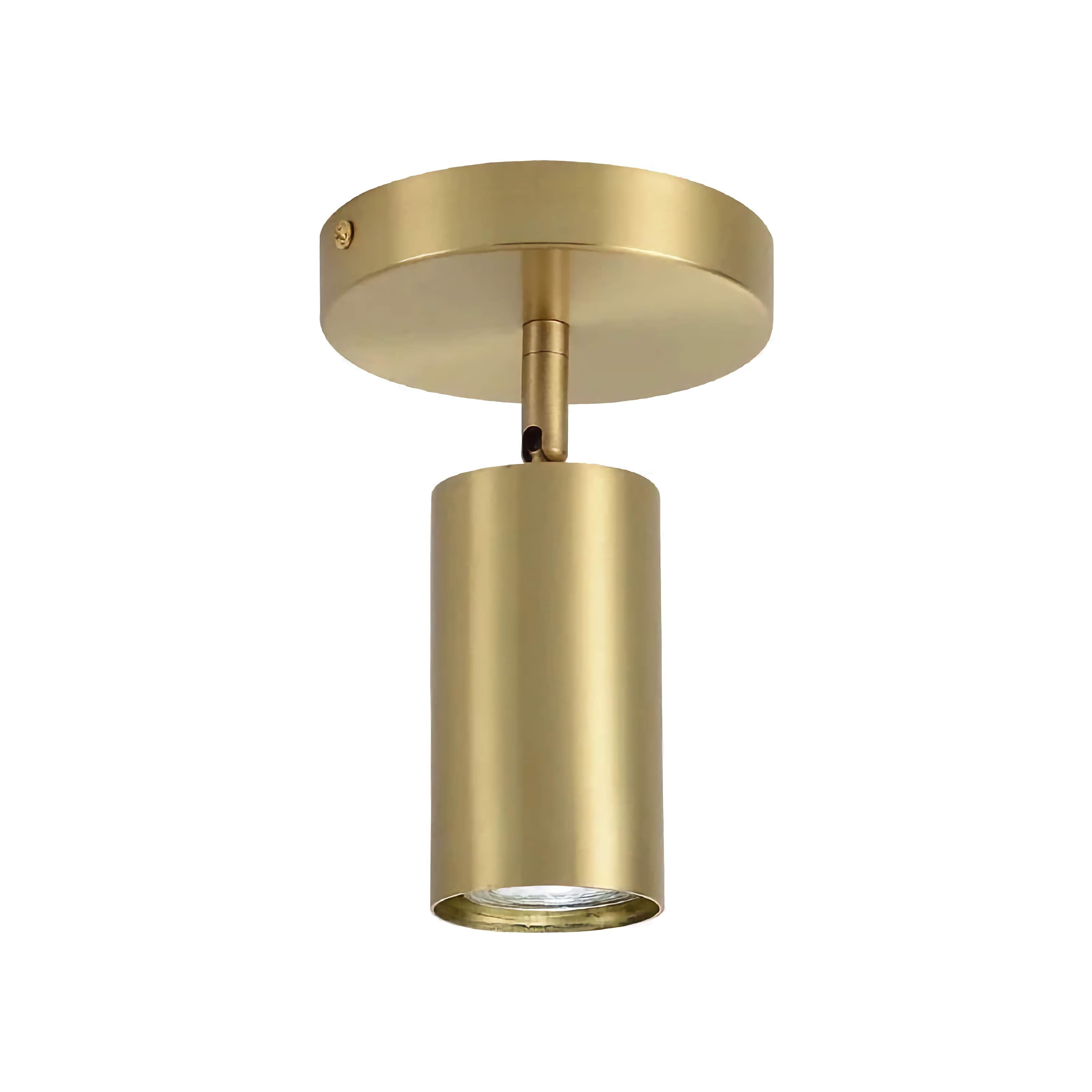 Copper Single Swing Light – Adjustable Flush Mount Ceiling for Low Ceilings