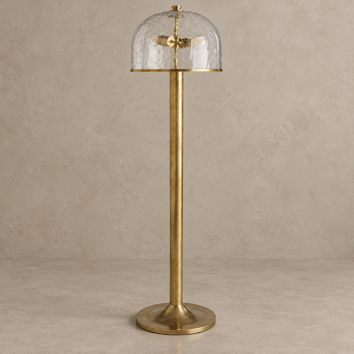 Crackle Glass Floor Lamp