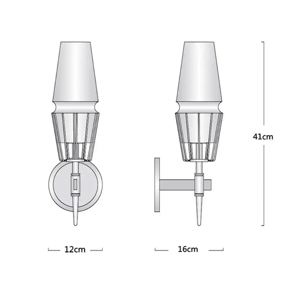 Art Deco Crystal & Copper Wall Sconce – Luxury Candle-style Light for Hallway Bedroom - Sconces