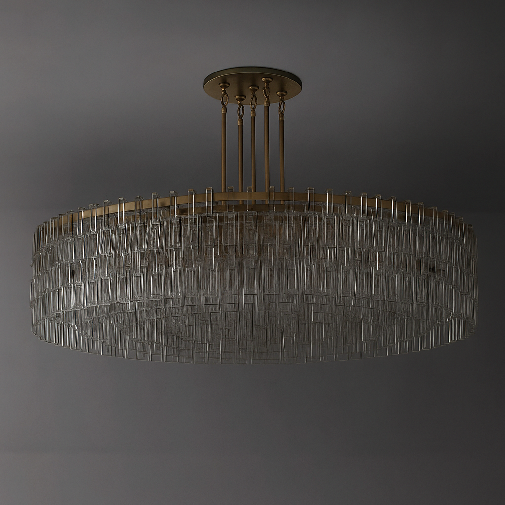 CRYSTAL DRUM CHANDELIER | CLHUYL0258 - Chandeliers