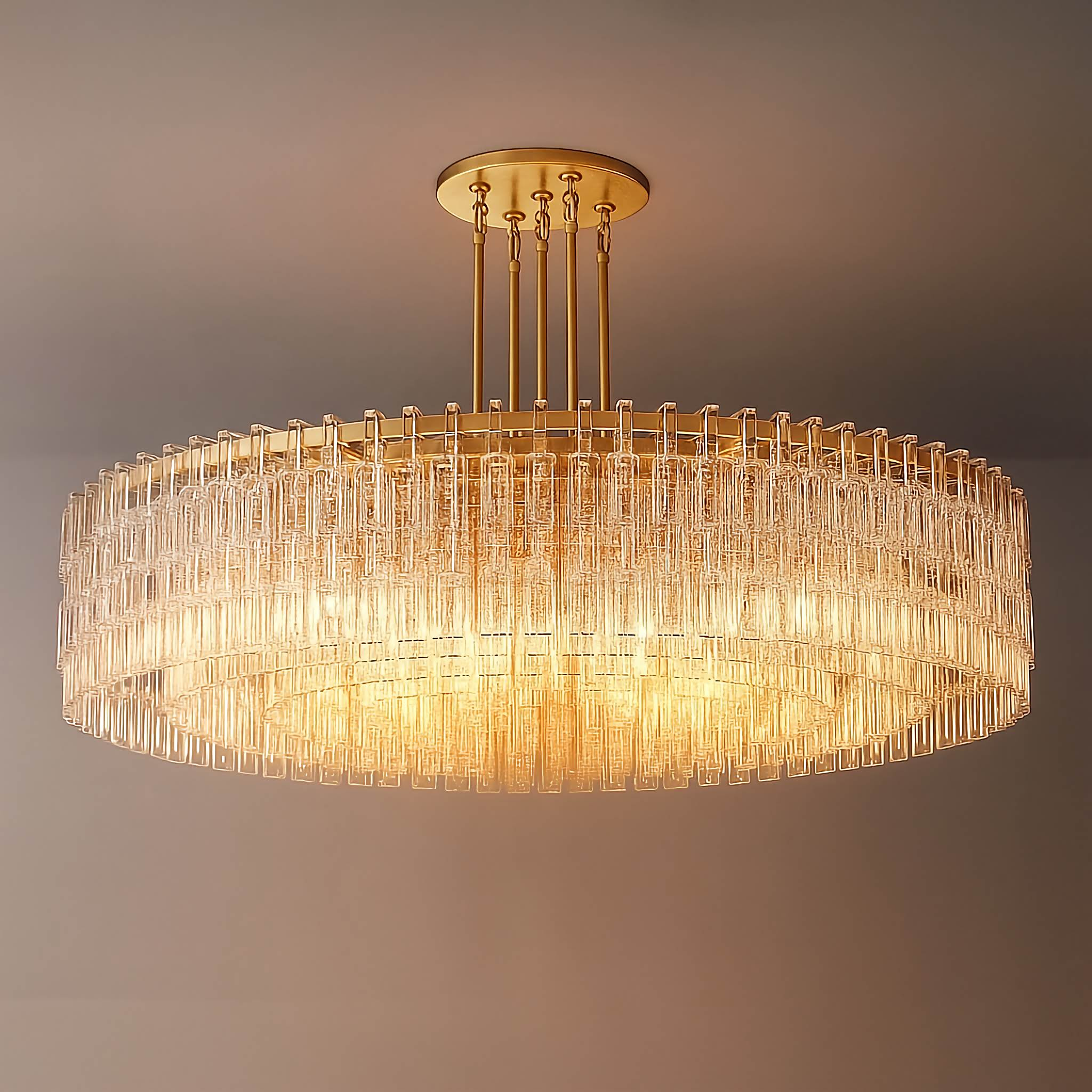 CRYSTAL DRUM CHANDELIER | CLHUYL0258 - Chandeliers