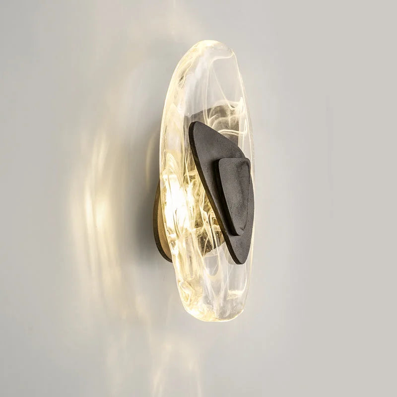 Faceted Crystal & Resin Wall Sconce | Bedside Pair Hallway Accent Built-in Led 2700k 30.5cm Casalola Lights Luxury