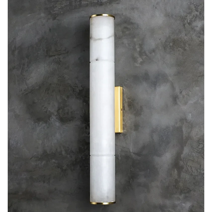 Cylindrical Natural Marble Led Wall Lights for Living Room Bedroom Bathroom Casalolalights Luxury Lamps for Interior