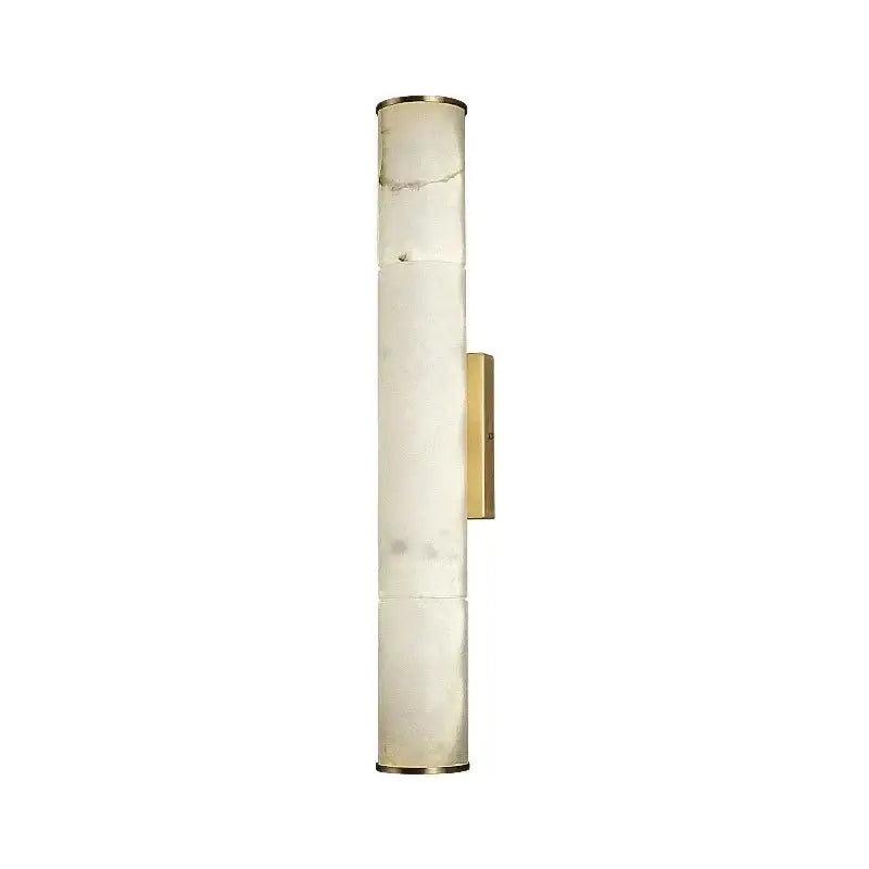 Cylindrical Natural Marble Led Wall Lights for Living Room Bedroom Bathroom - Sconces