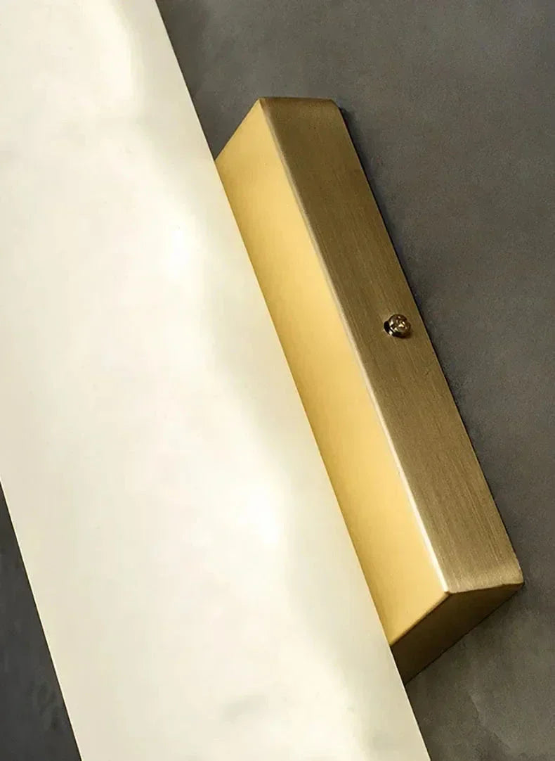 Cylindrical Natural Marble Led Wall Lights for Living Room Bedroom Bathroom - Sconces