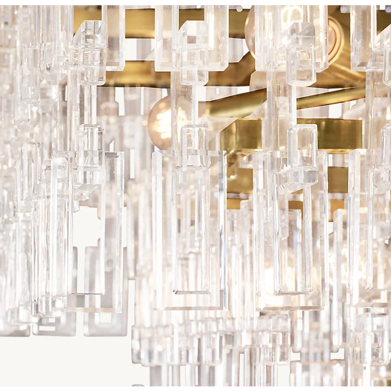 Tiered Crystal Chandelier Hand-cut K9 with Solid Brass Frame – Casalola Lights Casalolalights Luxury Lamps for Interior