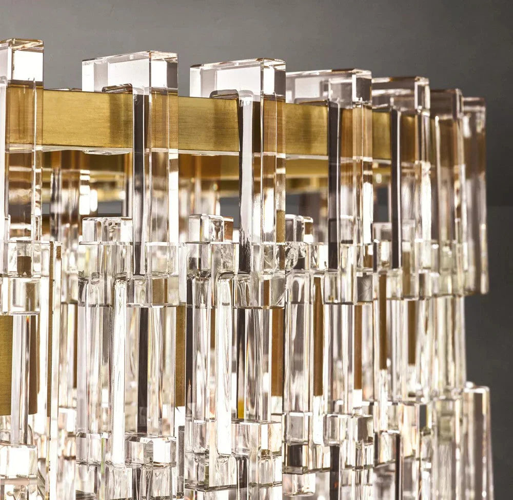 Tiered Crystal Chandelier Hand-cut K9 with Solid Brass Frame – Casalola Lights Casalolalights Luxury Lamps for Interior