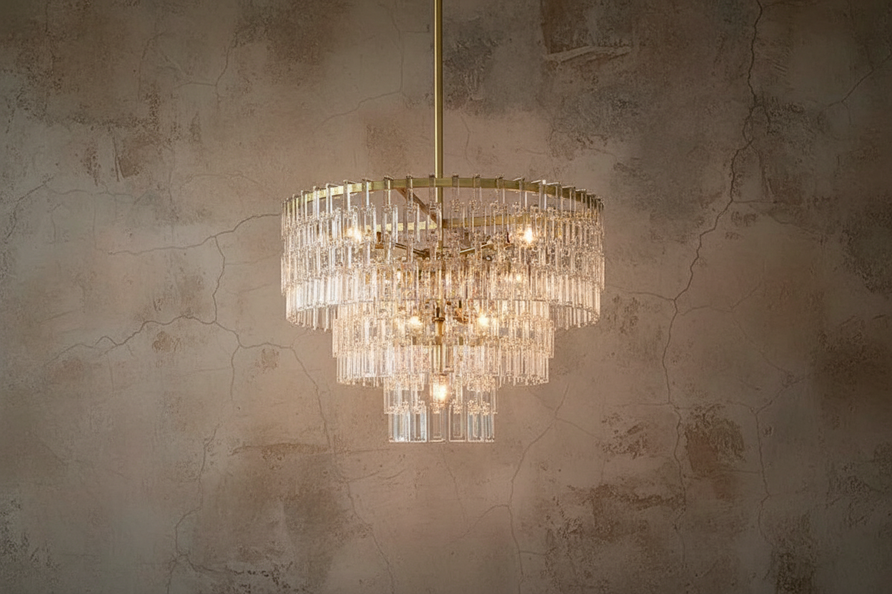 Tiered Crystal Chandelier Hand-cut K9 with Solid Brass Frame – Casalola Lights Casalolalights Luxury Lamps for Interior