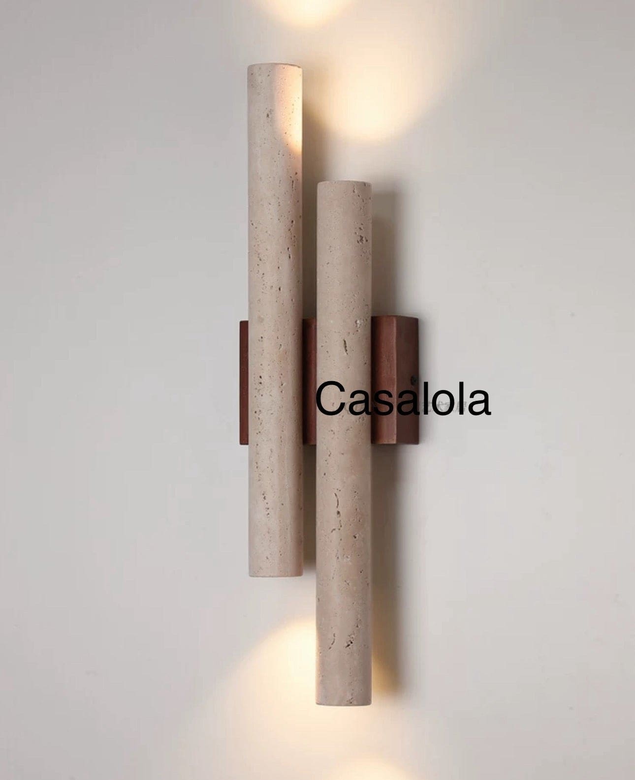 Double Marble Decorative Wall Lamps for Wabi-sabi Interiors - Sconces