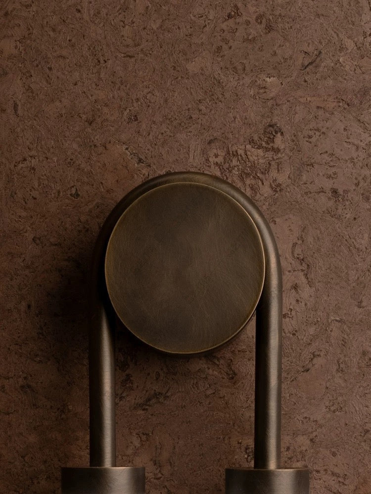 Double Spanish Marble Wall Sconce – Brass Bathroom Vanity & Bedroom Light with Warm Led Casalolalights Luxury Lamps