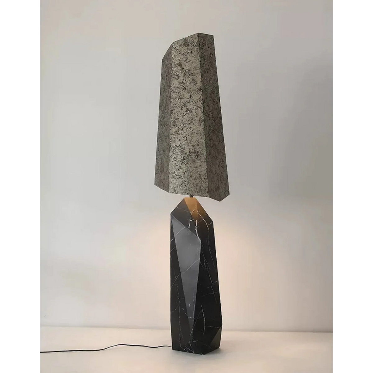Marble-look Floor Lamp 170cm | Iron & Faux-marble Standing Modern Industrial Living Room Casalolalights Luxury Lamps