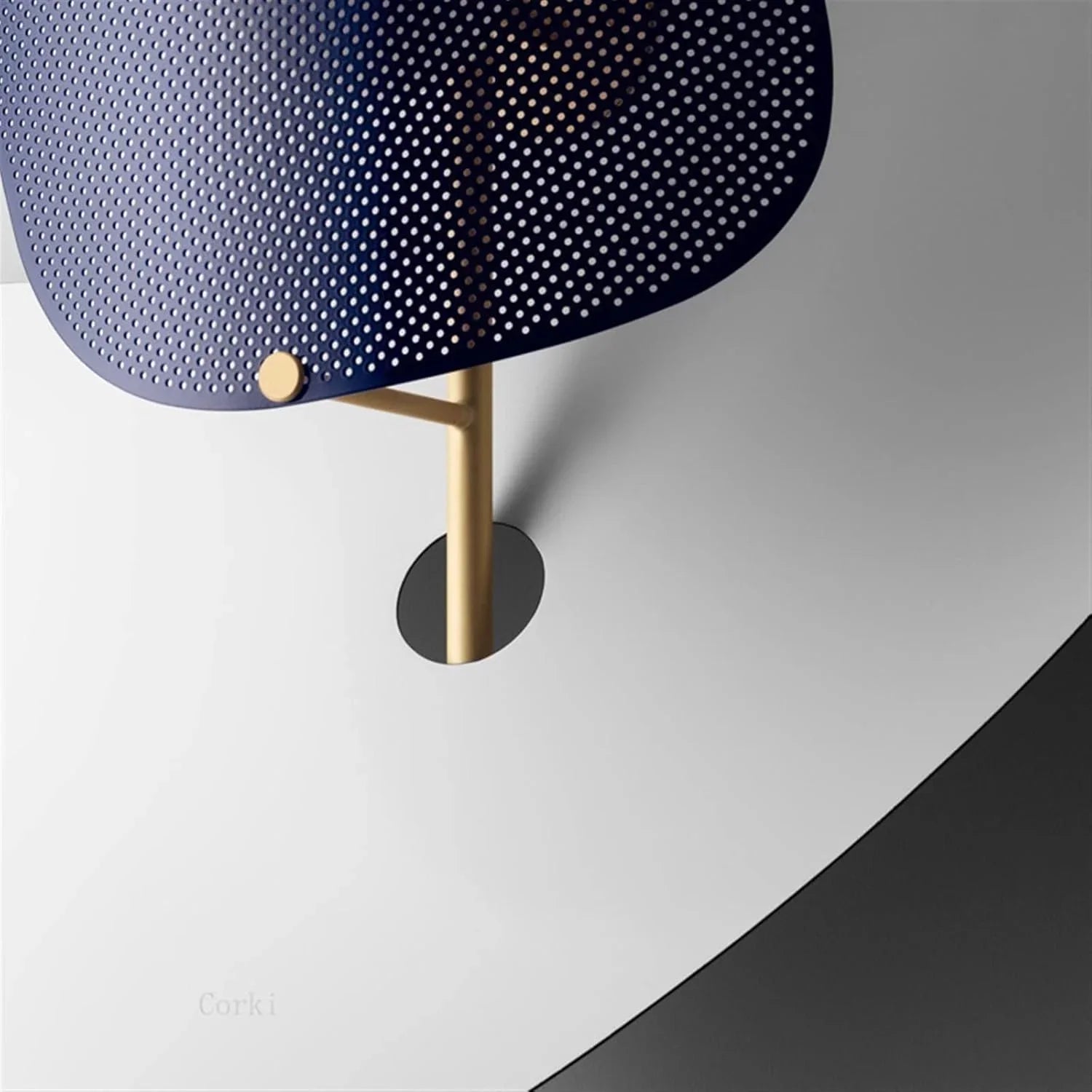 Sculptural Table Lamp 55cm | Polished Steel Geometric Accent Dual Dimmable Light Living Room & Office Casalolalights
