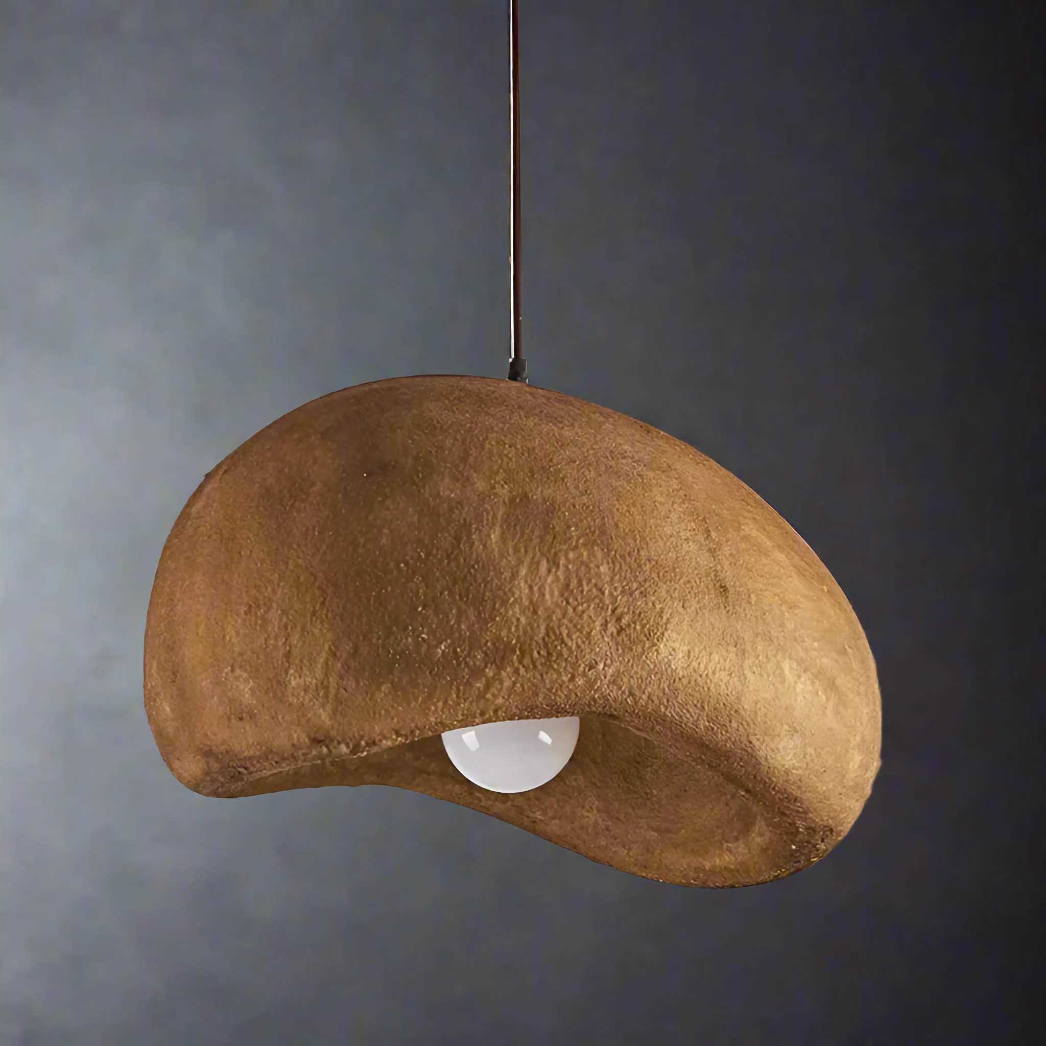 Wabi-sabi Pendant Light | Earth-tone Japandi Hanging Lamp for Kitchen Dining & Bedroom Minimalist E27 Casalolalights