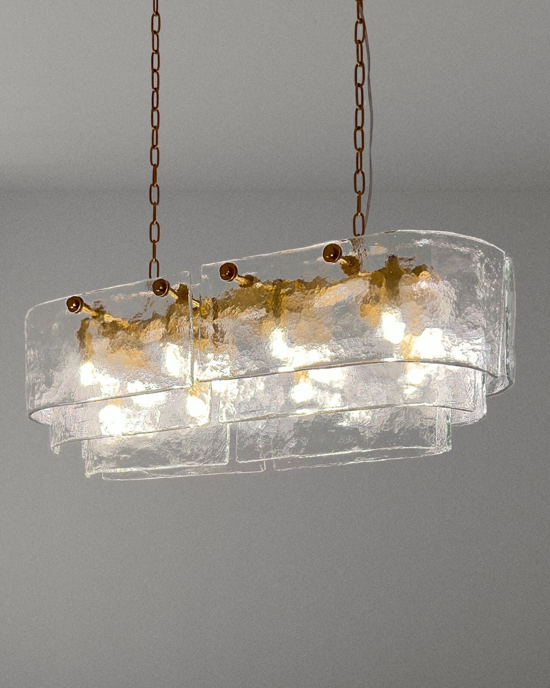 Clear Glass Statement Chandelier Art Deco Luxury Dining Room and Entryway Ceiling Light Eclat Collection Casalolalights