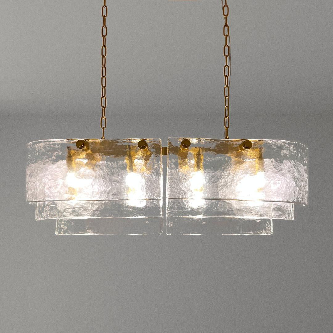 Clear Glass Statement Chandelier Art Deco Luxury Dining Room and Entryway Ceiling Light Eclat Collection Casalolalights