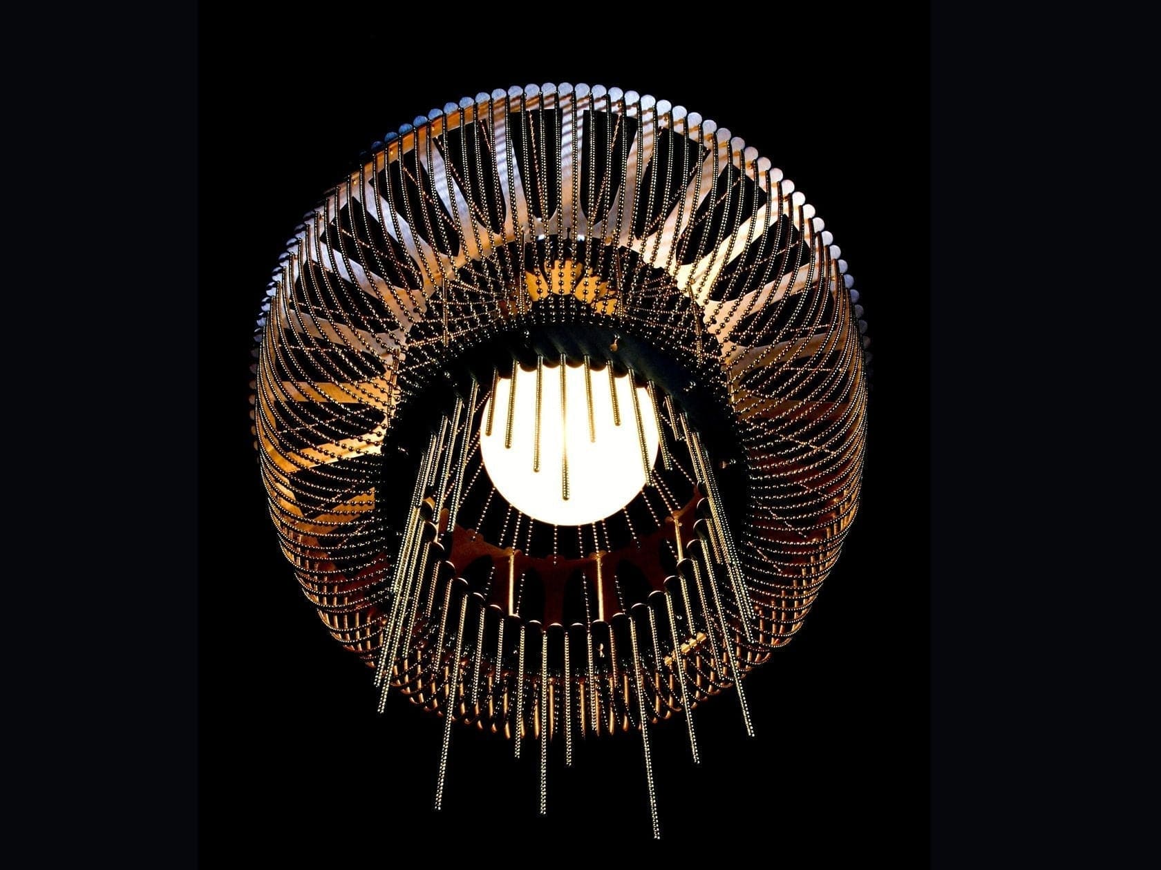 Sculptural Glass Pendant Chandelier for Modern and Eclectic Interiors - Chandeliers