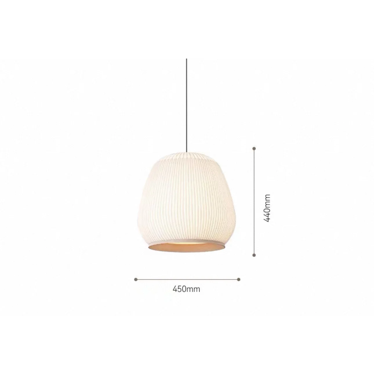 Ecru Knitting Fabric Pendant Lamp for Living Room Bedroom Restaurants