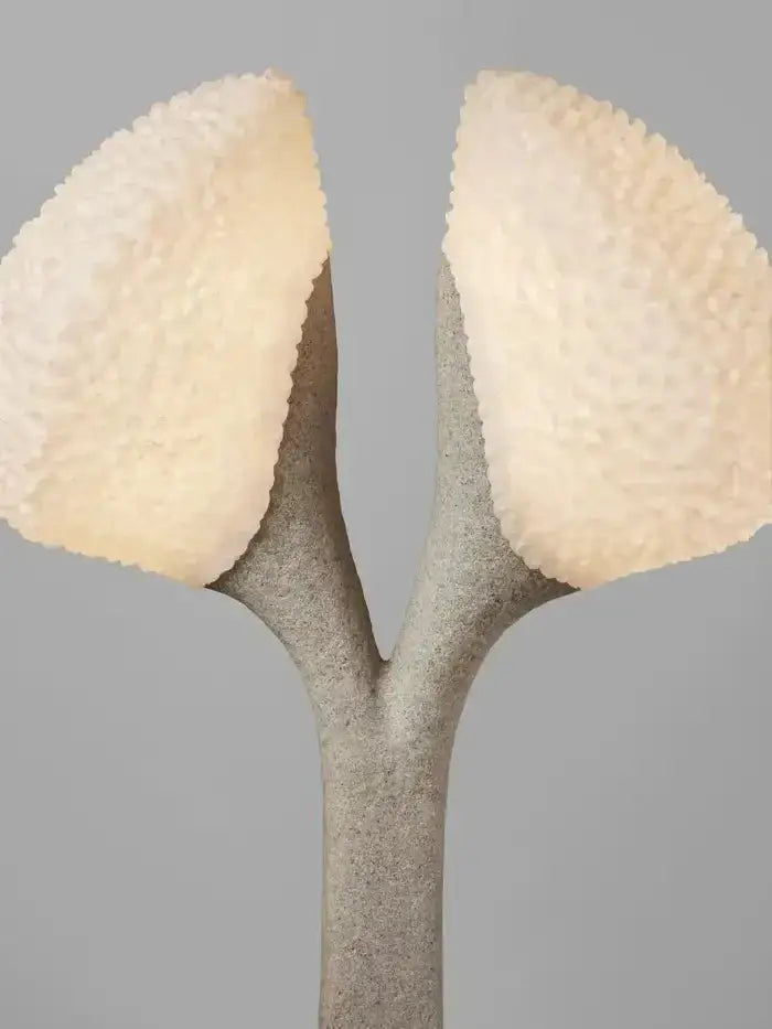 Sculptural Concrete Floor Lamp | Modern Artisanal Lighting - Double Head - Lamps