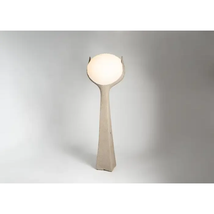 Sculptural Concrete Floor Lamp | Modern Artisanal Lighting - Soma Casalolalights Luxury Lamps for Interior Designers