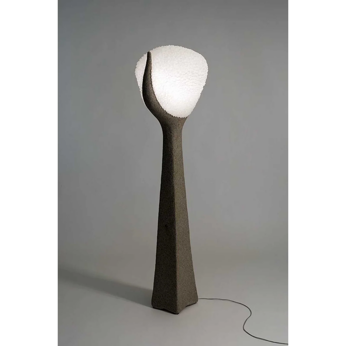 Dark Glass Sculpture Floor Lamp | 183cm Tall Integrated Led Gallery Light Contemporary Art Form Casalola Lights Luxury