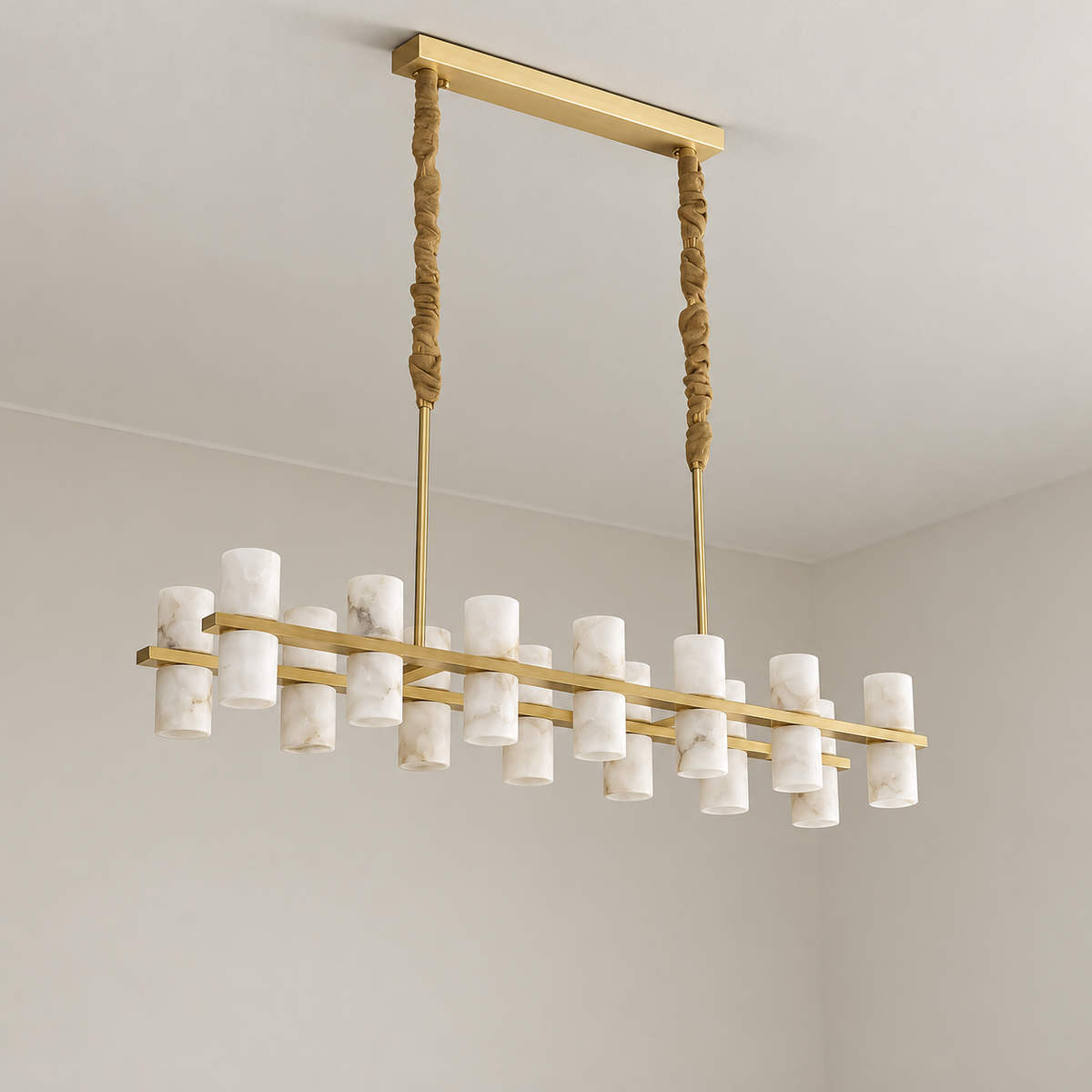 Filari Alabaster Linear Chandelier