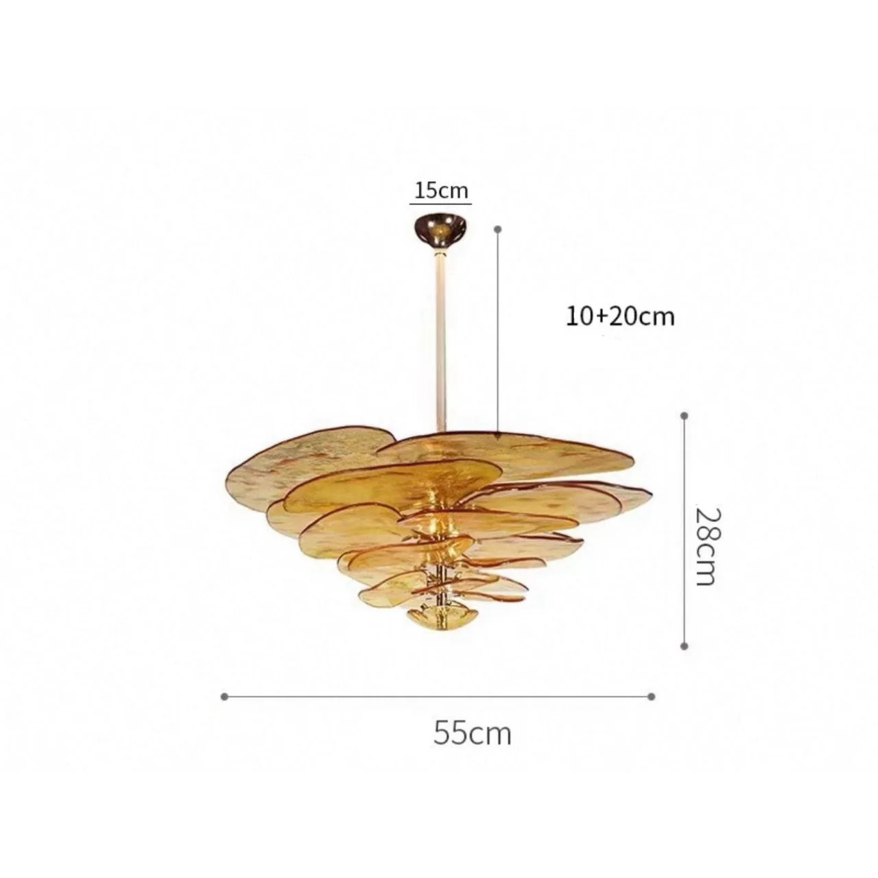 Murano Glass Chandelier | Art Deco for Living Room and Dining Area Hotels