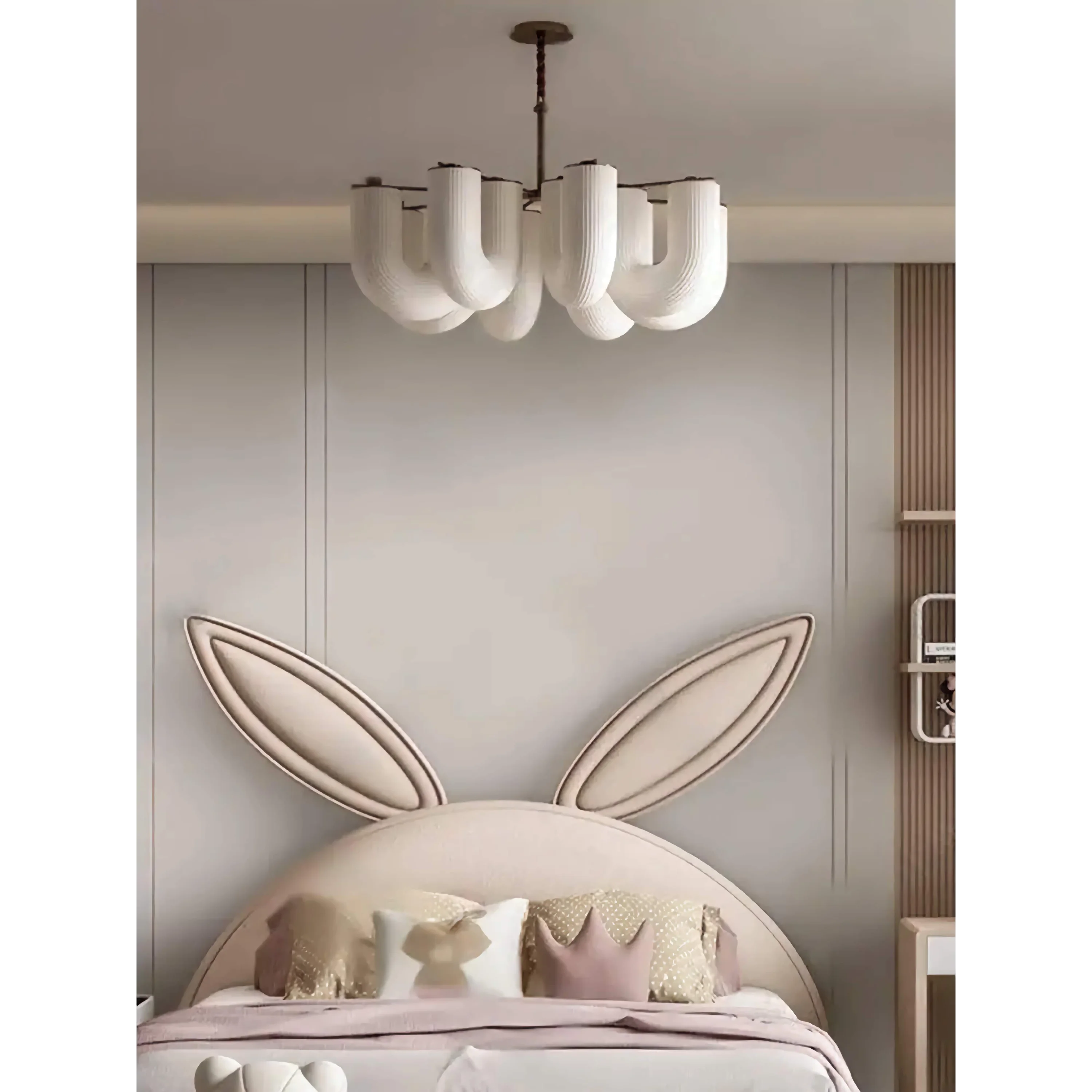 Modern Sculptural Pendant Light | Fluted Glass Ceiling Chandelier