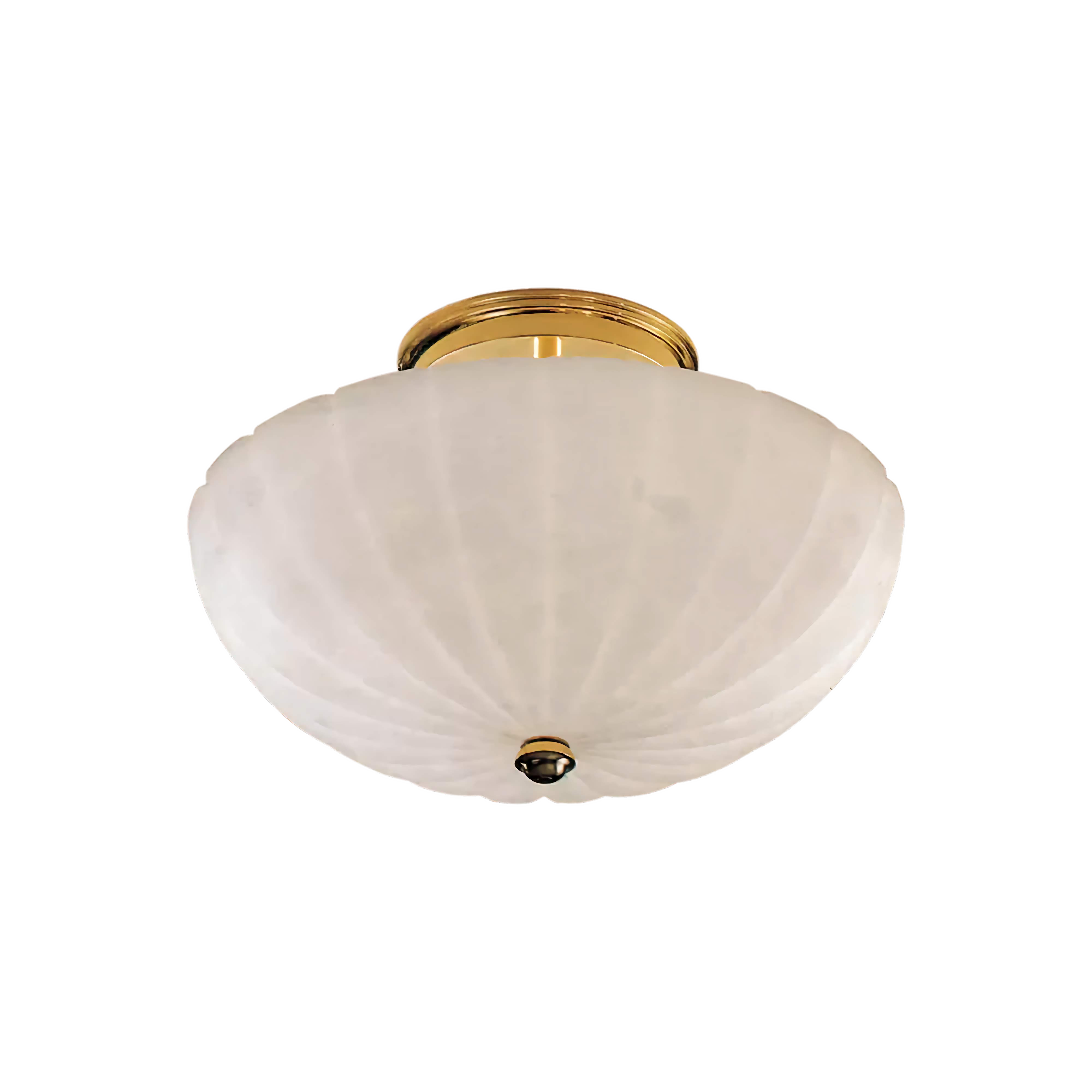 FROSTED GLASS BOWL SEMI-FLUSH MOUNT | CLVBG021SM