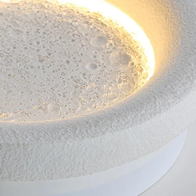 Full Moon Wall Lamp 28cm | Minimalist Round Led Disc Light Soft Glow Bedroom Hallway & Living Room Casalolalights