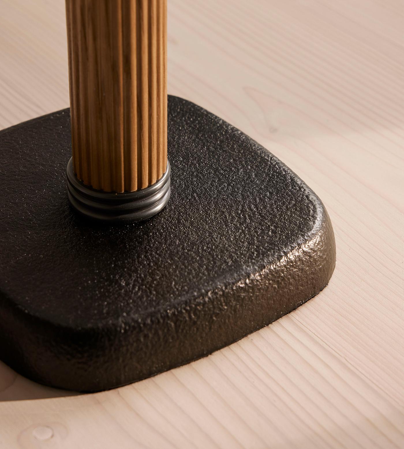 Reeded Aluminium Floor Lamp Linen Tapered Shade Quiet Luxury 160cm Casalolalights Luxury Lamps for Interior Designers