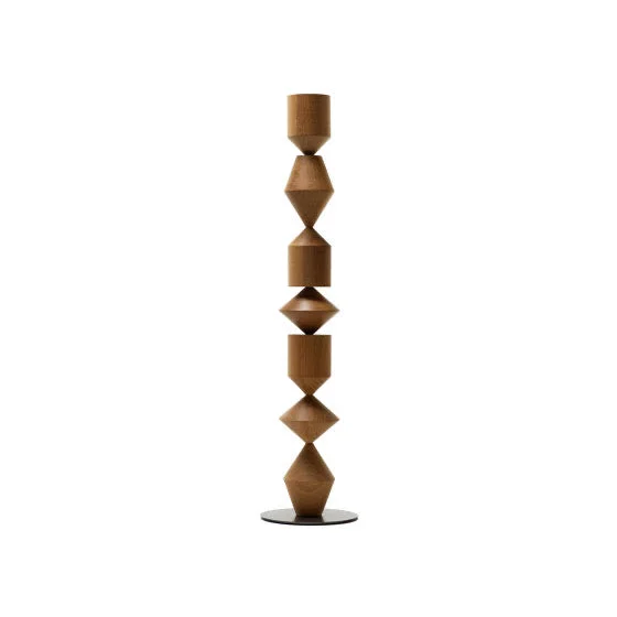 Geometric Iron Floor Lamp Black White or Walnut | 153cm Tall Up & Down Light Dimmable Option Casalola Lights Luxury