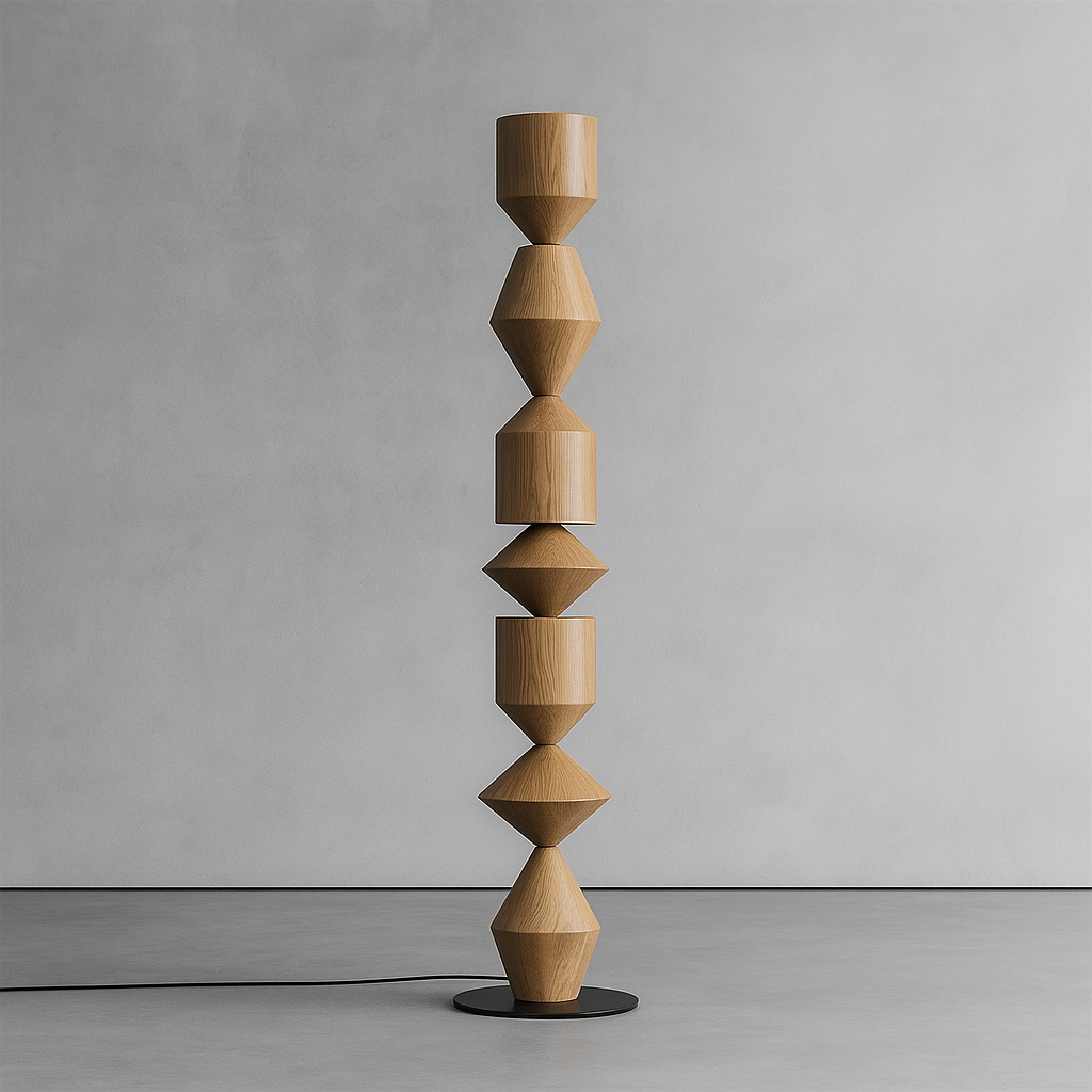 Iron Floor Lamp 153cm | Geometric Sculptural Standing Modern Industrial Living Room & Office Casalolalights Luxury