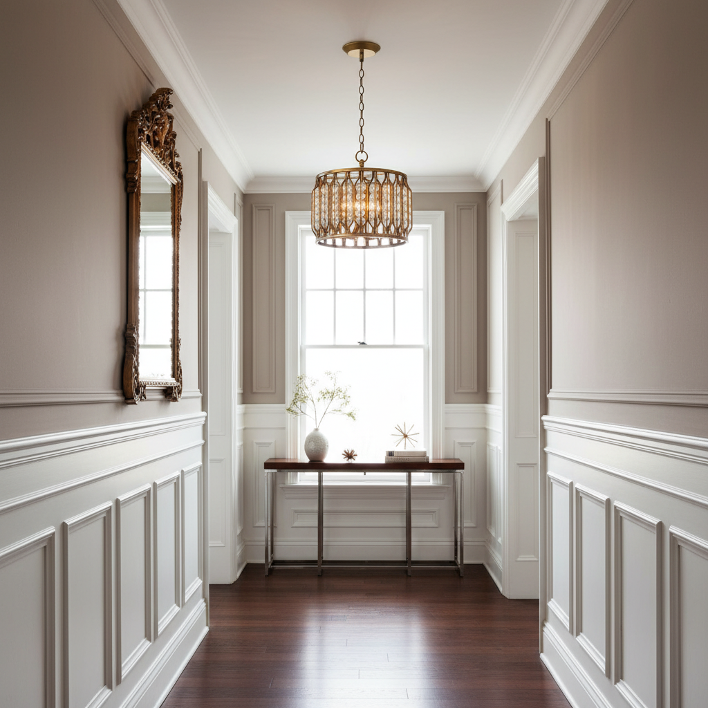 Crystal Drum Pendant for Dining Room or Entry | Solid Brass Cage 17 26 in Wide Cut Lenses Casalola Lights Luxury Lamps