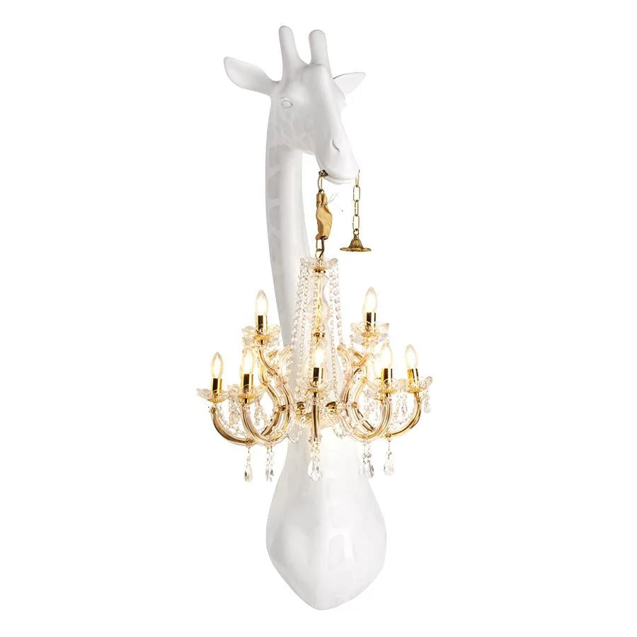 Decorative Wall Sconces with Mary Therese Crystal Chandelier | Luxury Giraffe for Elegant Spaces Casalolalights Luxury